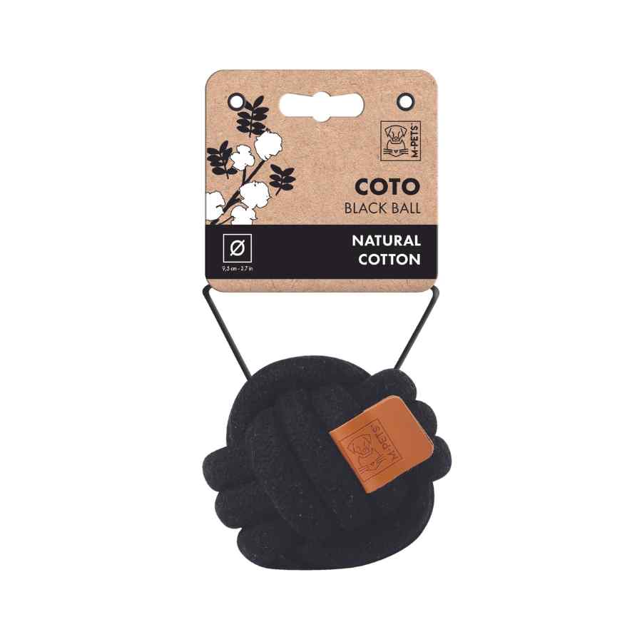 Coto Pelota Negro 9.5 Cm